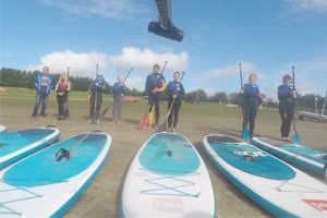 Stand up paddleboarding instruction