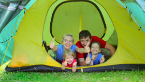 Family camp at Roadford Lake